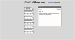 Desktop Screenshot of jumblehelper.com